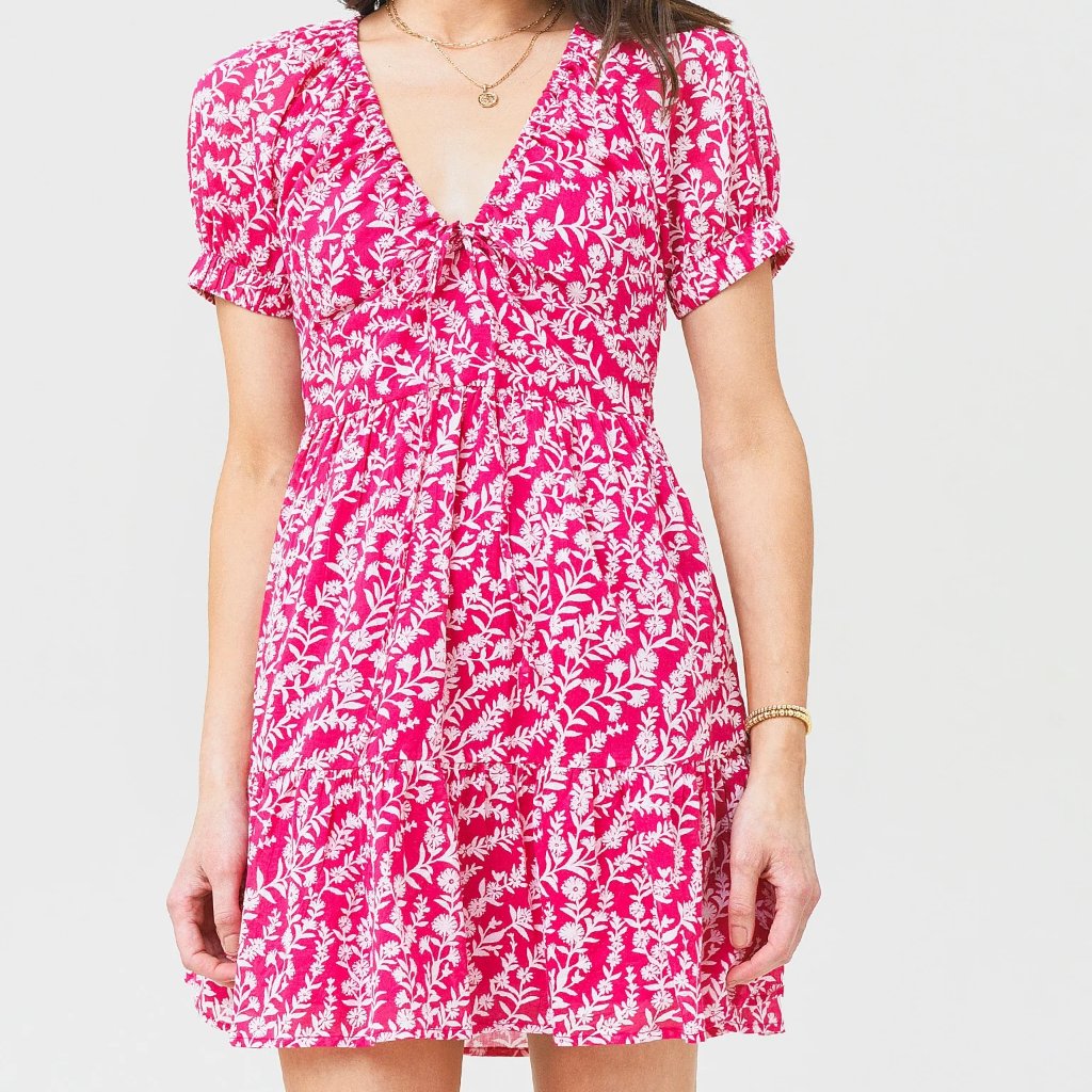 Banjanan Girls Artemis Pink Floral Cotton Dress Sz 12